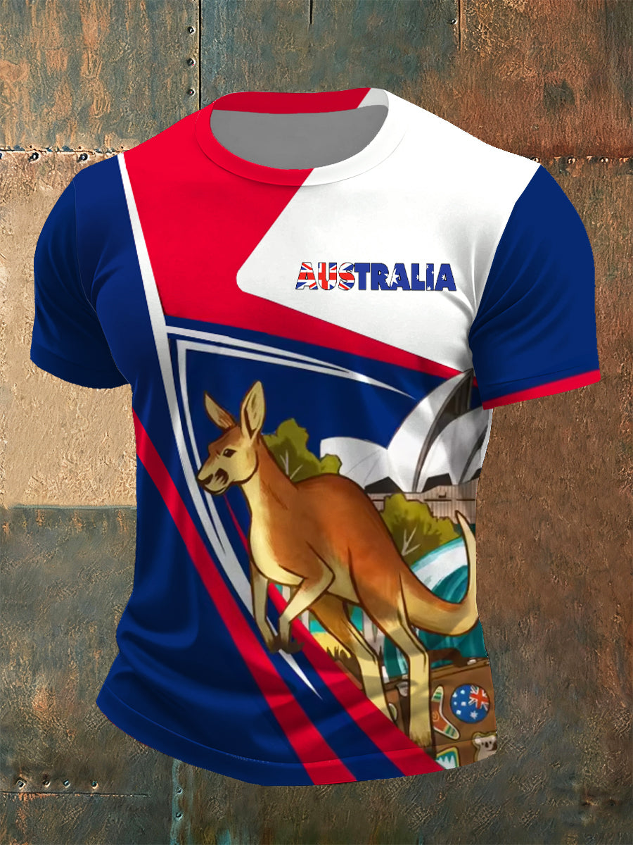 Men casual loosefit crew neck short sleeve tshirt