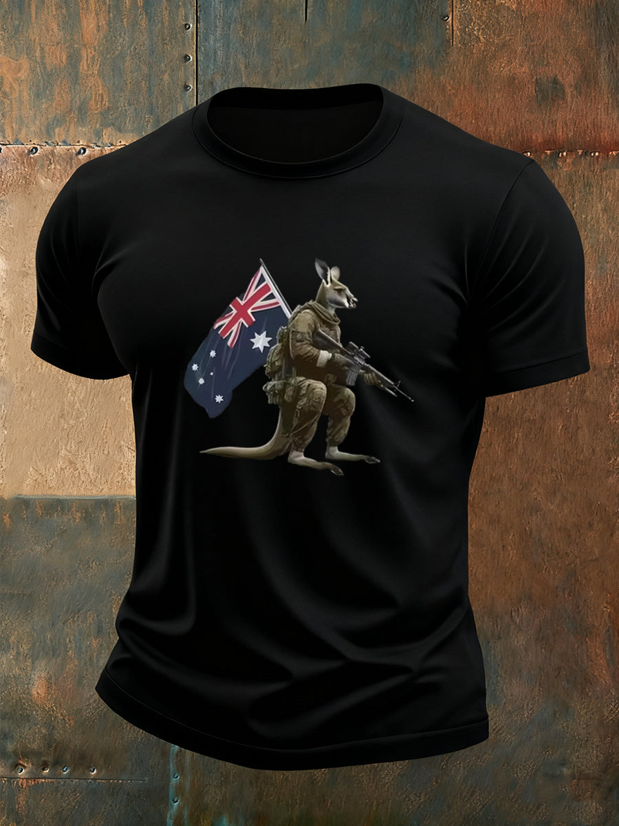 Men casual loosefit crew neck short sleeve tshirt