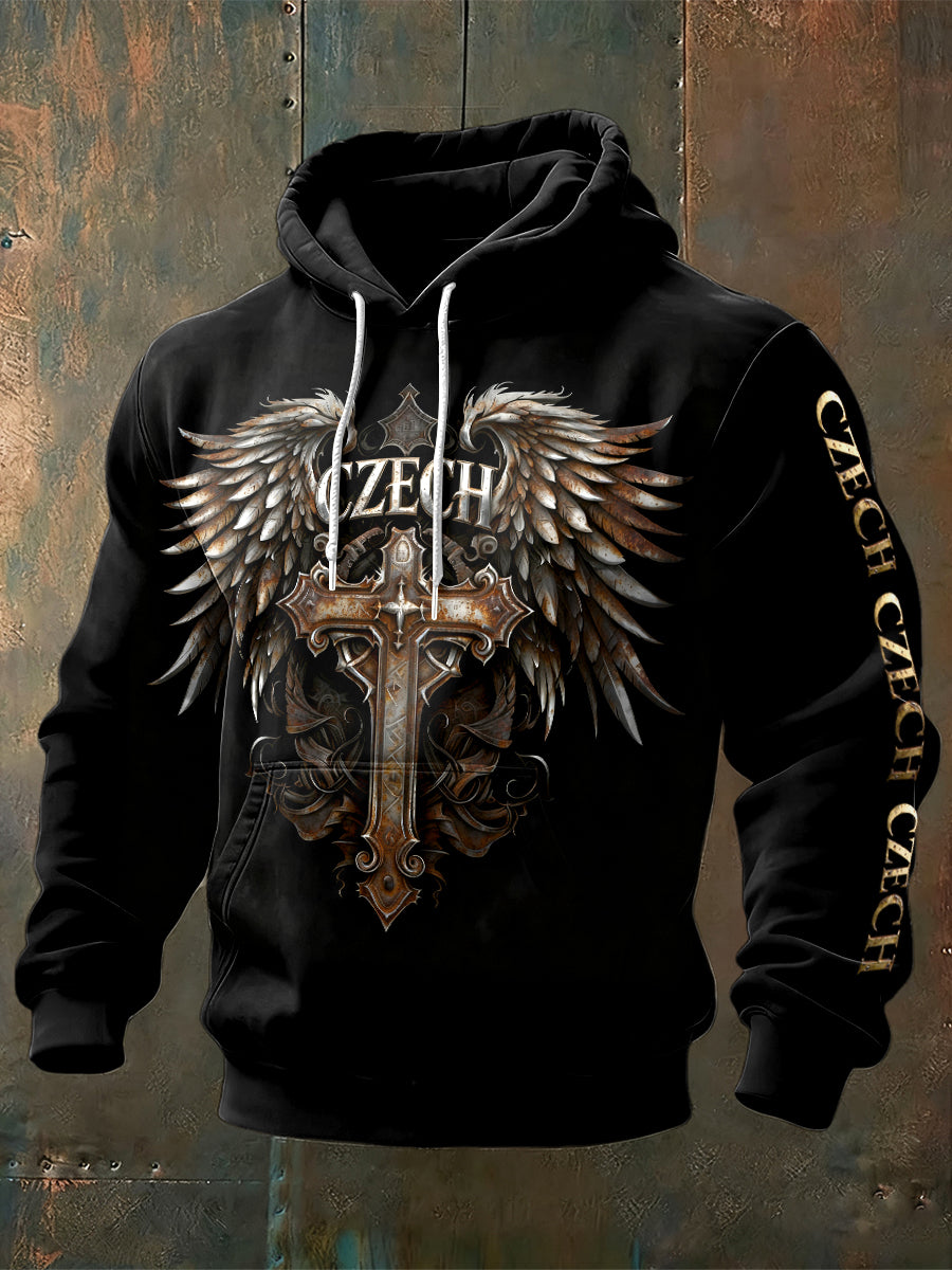 Pánské české kříže kříže design černá mikina