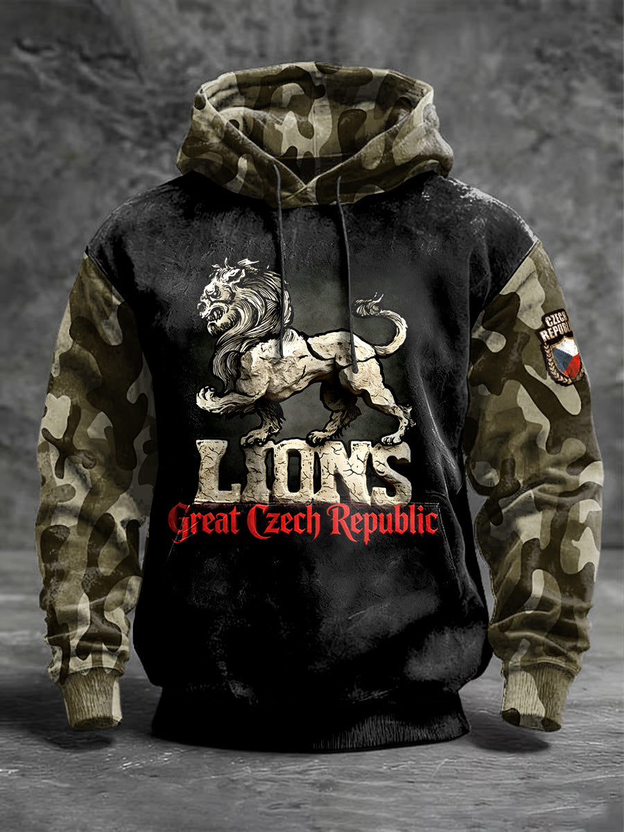 Maskovací tričko s patchworkem