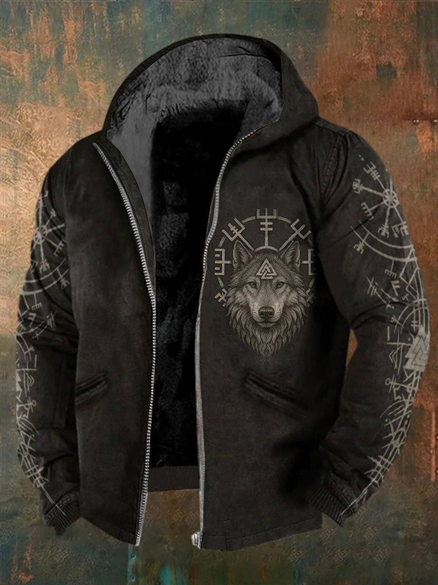 Pánské vikingské fleece obložené sako