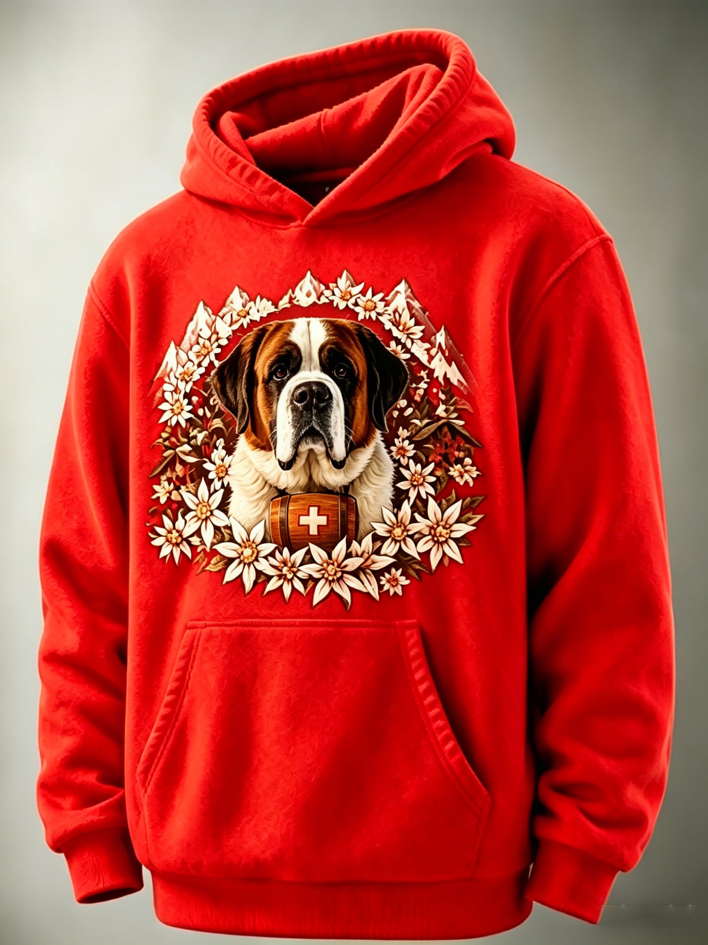 Herren-Sweatshirt mit langen Ärmeln und Tiermuster