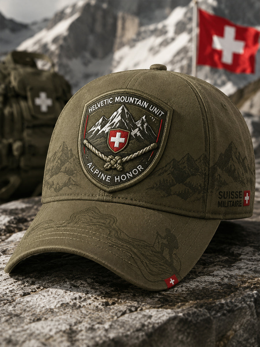 Herrenhut im Vintage-Stil mit militärinspiriertem Muster