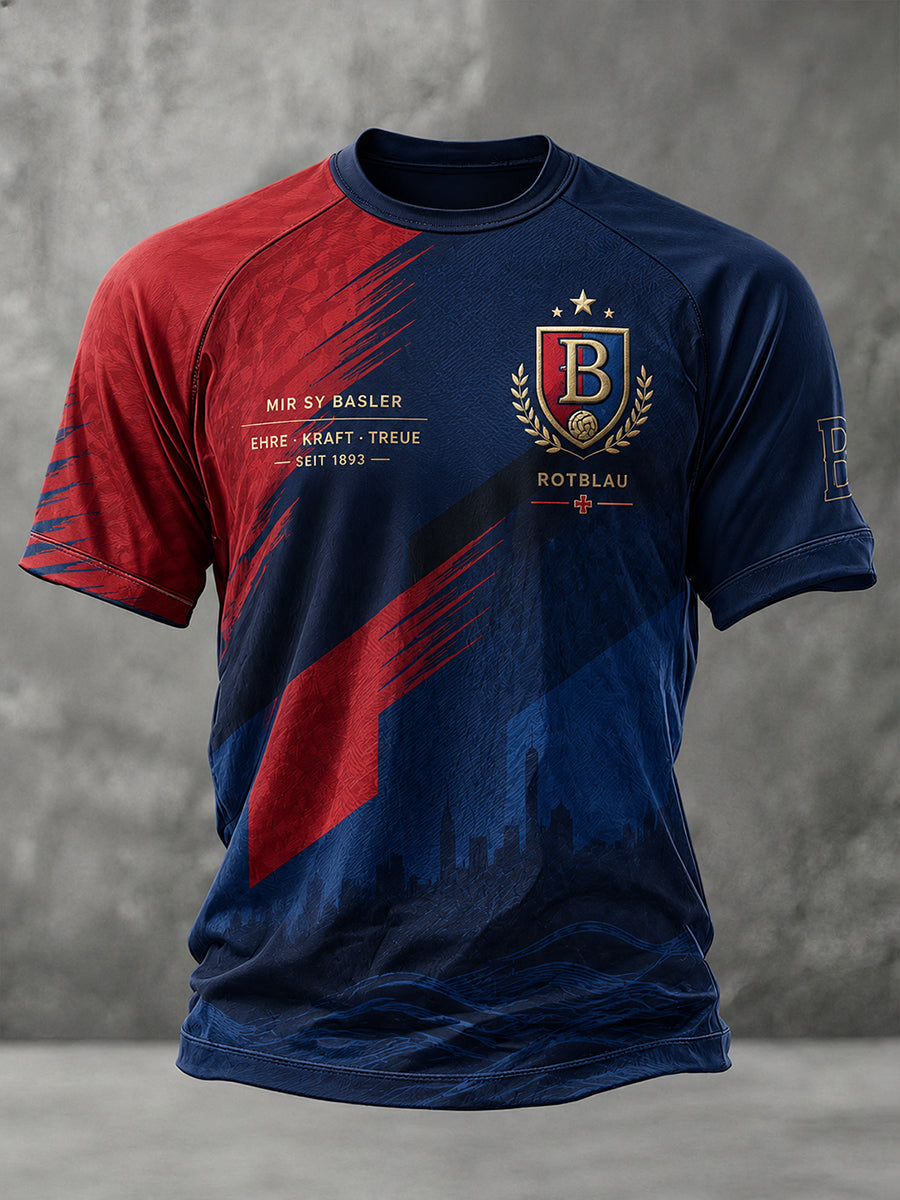 Grafik-Raglan-T-Shirt mit kurzen Ärmeln zum Jubiläum des Herrenfußballclubs
