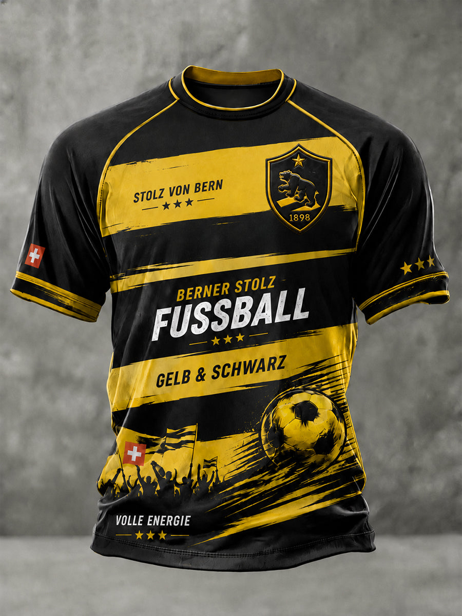 Grafik-Raglan-T-Shirt mit kurzen Ärmeln zum Jubiläum des Herrenfußballclubs