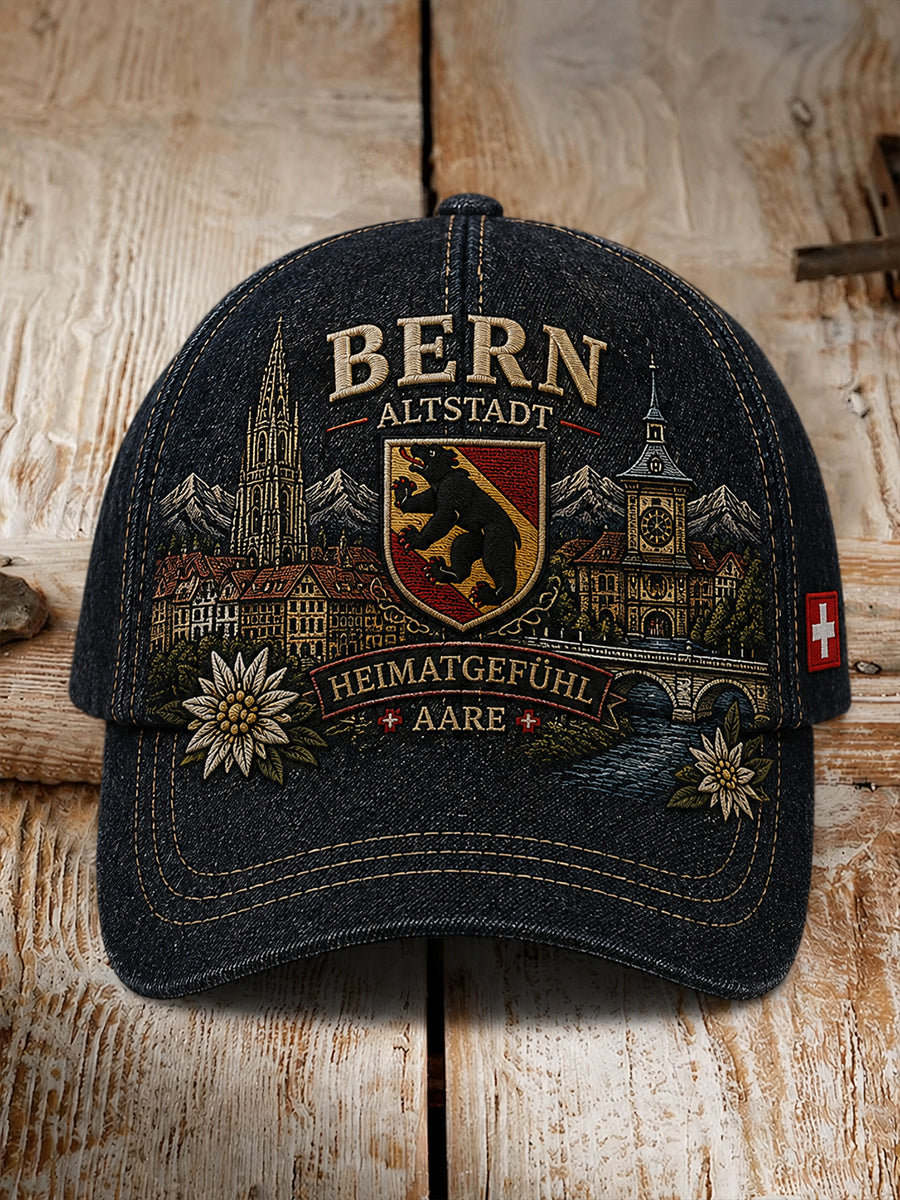 Herren-Stadtsouvenir-Hut mit Grafikdruck