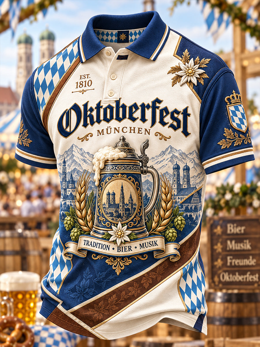 Herren-Poloshirt für das Münchner Oktoberfest
