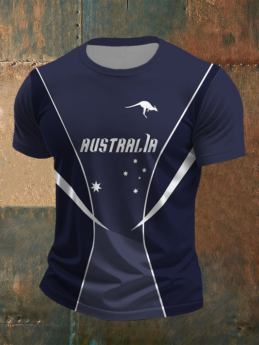 Men casual loosefit crew neck short sleeve tshirt