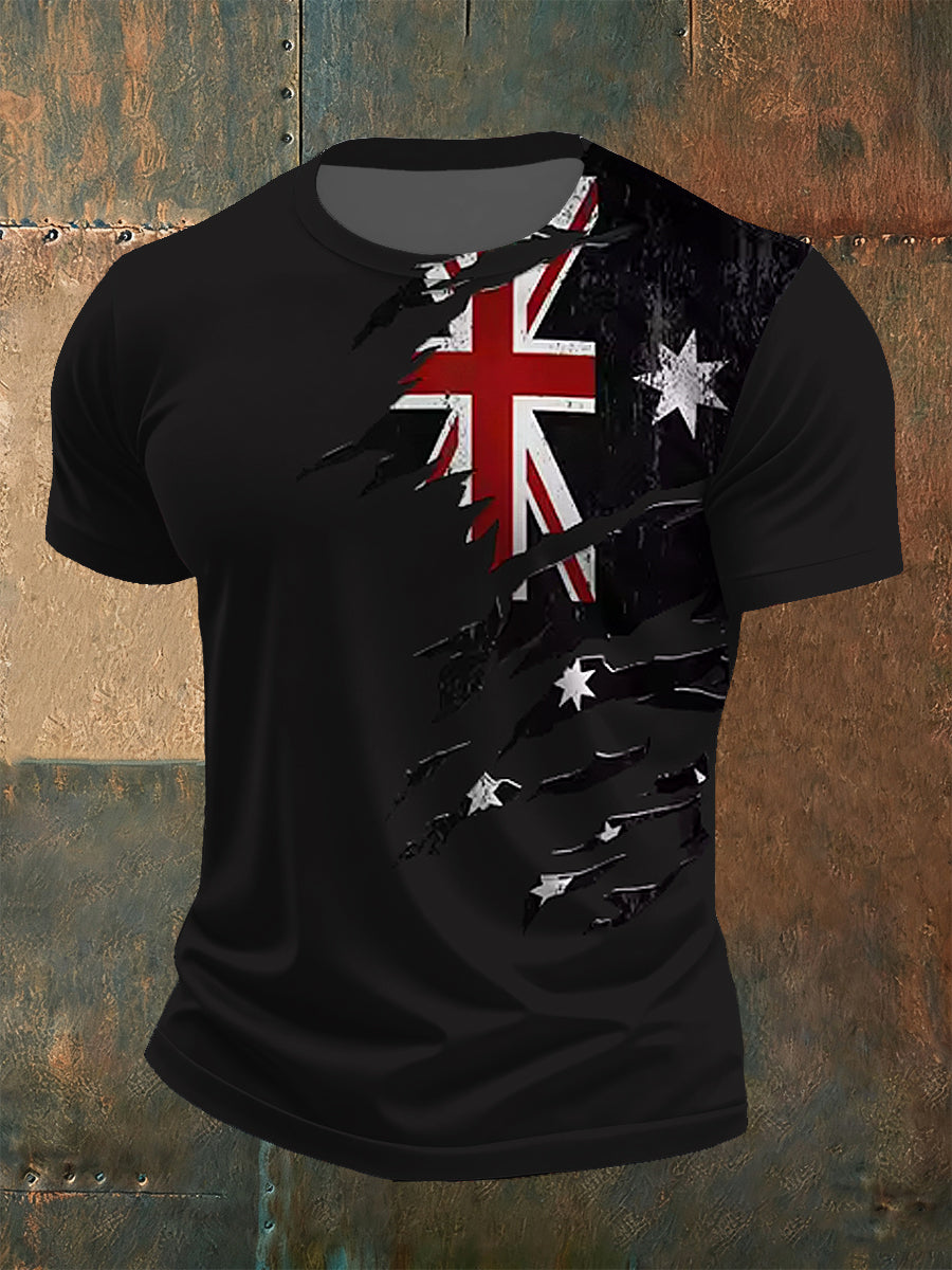 Men casual loosefit crew neck short sleeve tshirt