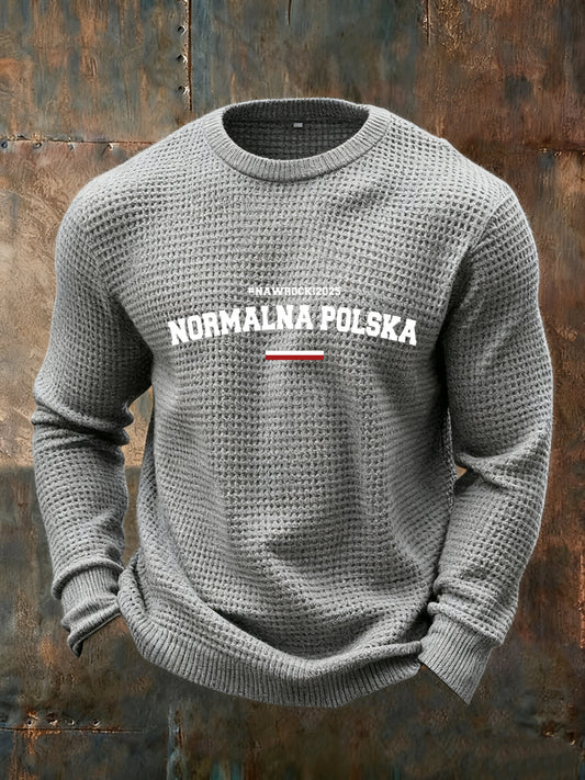 Pánské vintage fashion casual s dlouhým rukávem