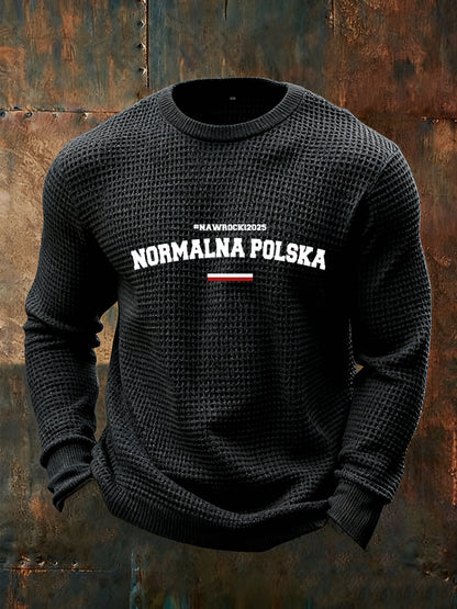 Pánské vintage fashion casual s dlouhým rukávem