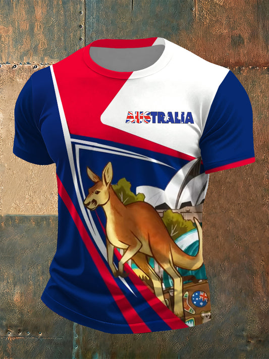 Men casual loosefit crew neck short sleeve tshirt