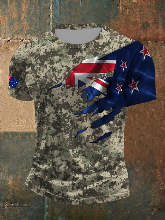 Men casual loosefit crew neck short sleeve tshirt