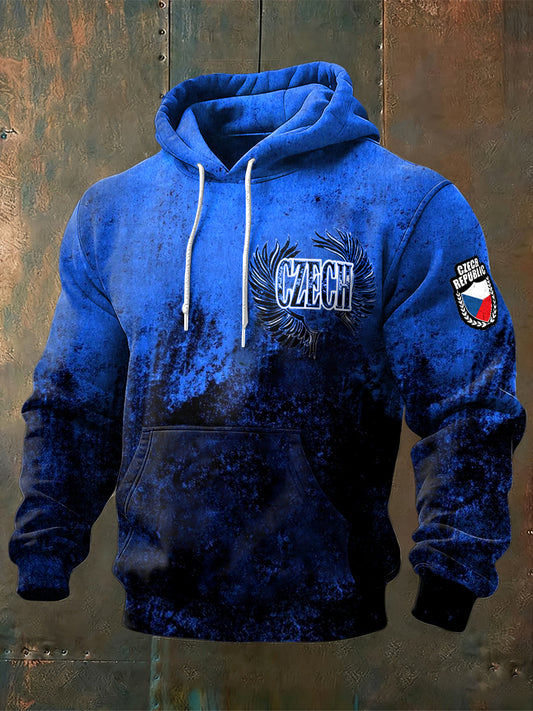 Pánské czech blue gradient sweatshirt