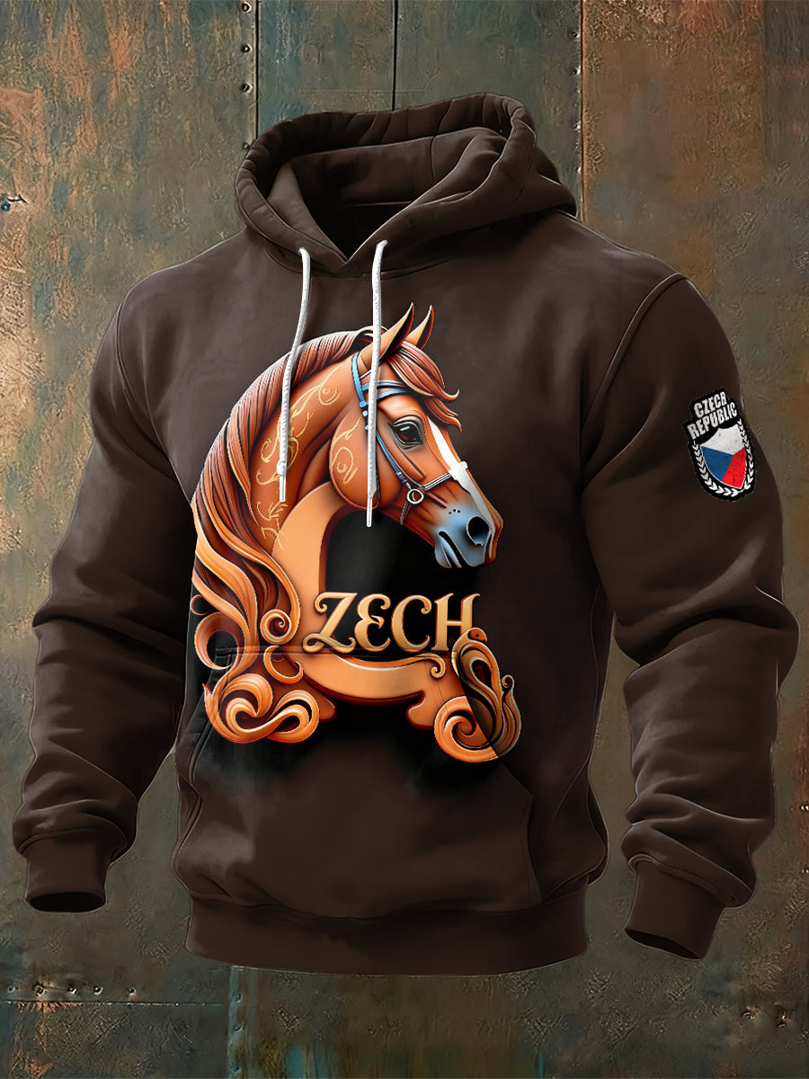 Pánské české počáteční "c" kreativní design mikina