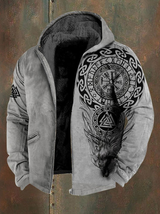 Pánské vikingské fleece obložené sako