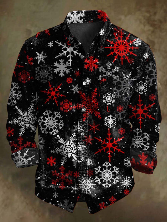 Vánoční košile s dlouhým rukávem