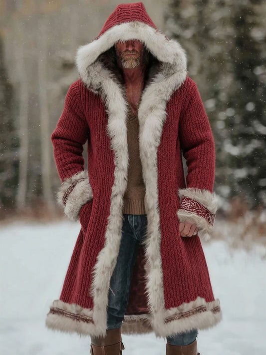 Pánské vikingské kabáty s kapucinou