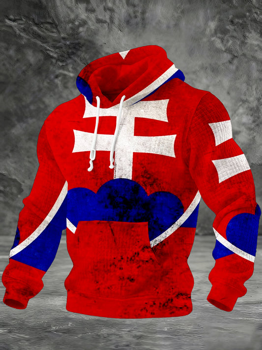 Pánové kotoučená bavlněná mikina