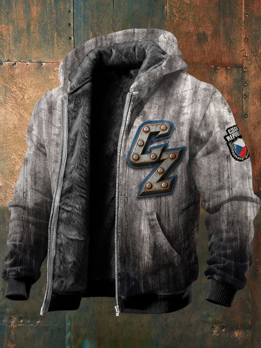 Pánské české cz design hluboké šedé fleecelemované sako