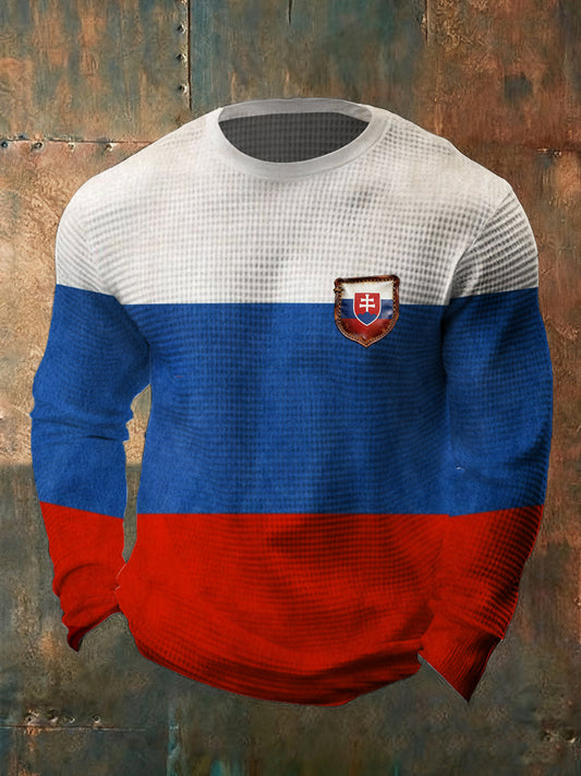 Pánské vintage fashion casual s dlouhým rukávem