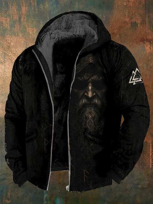 Pánské vikingské fleece obložené sako