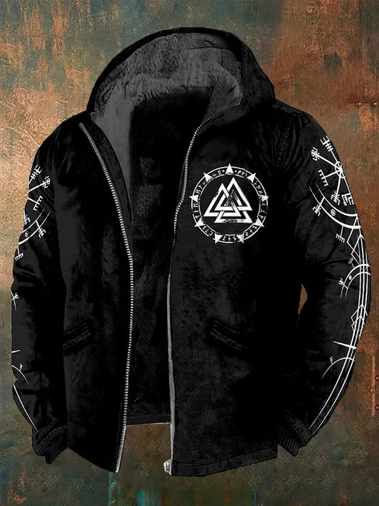 Pánské vikingské fleece obložené sako