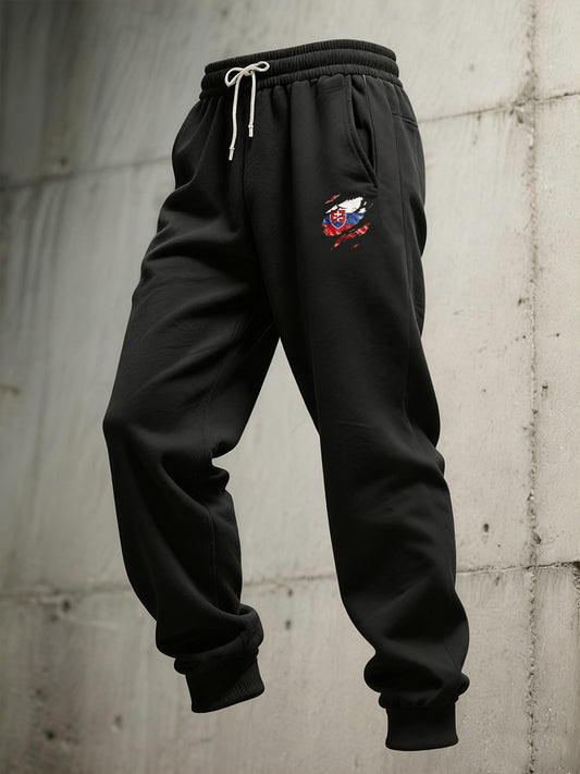 Pánské vintage módní příležitostné dlouhé kalhoty