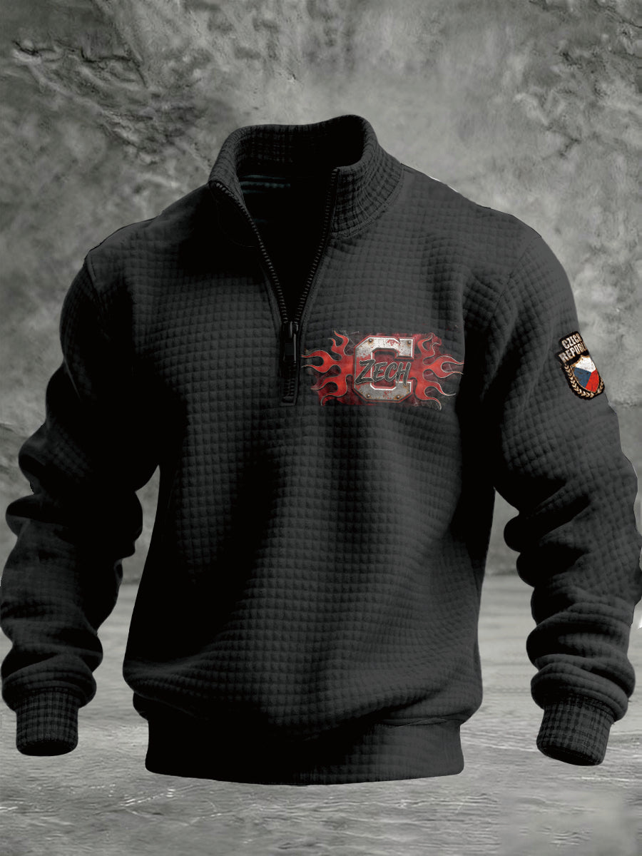 Pánské české počáteční c design černá mikina