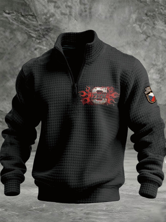 Pánské české počáteční c design černá mikina