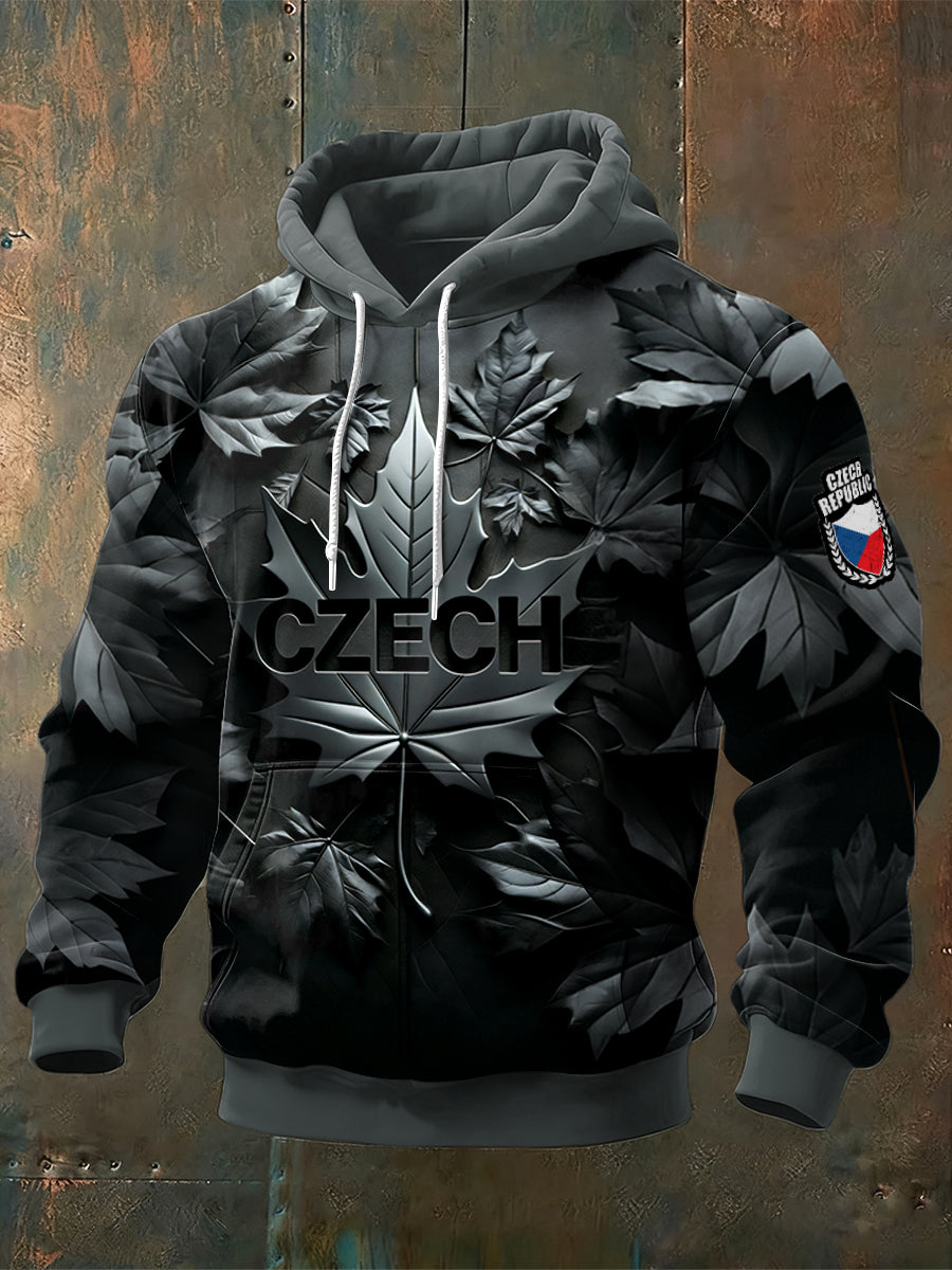 Pánské český scénář kreativní tisk mikina s kapucinou