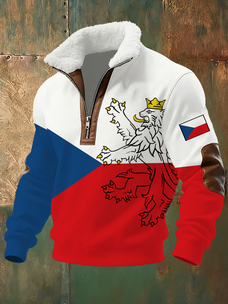 Pánové česká republika tisk power sweatshirt