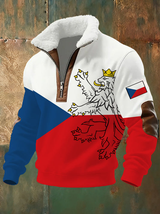 Pánové česká republika tisk power sweatshirt