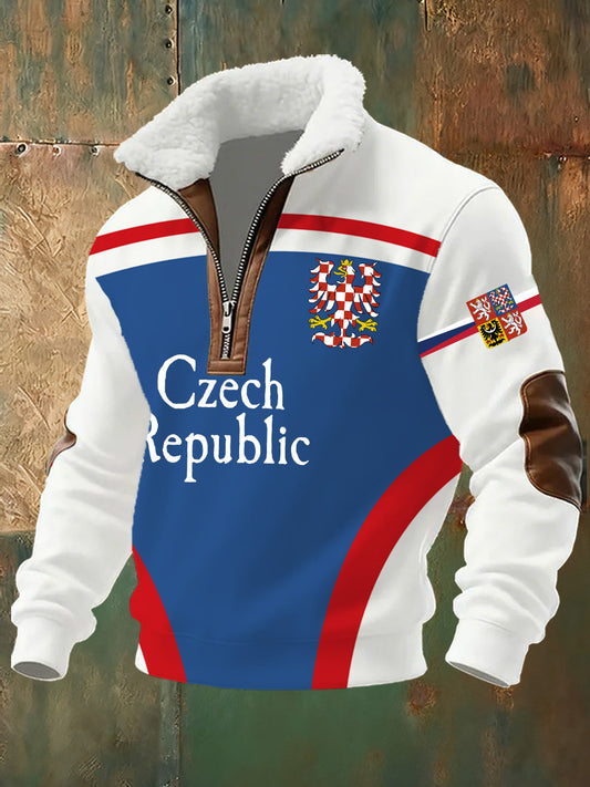 Pánové česká republika tisk power sweatshirt