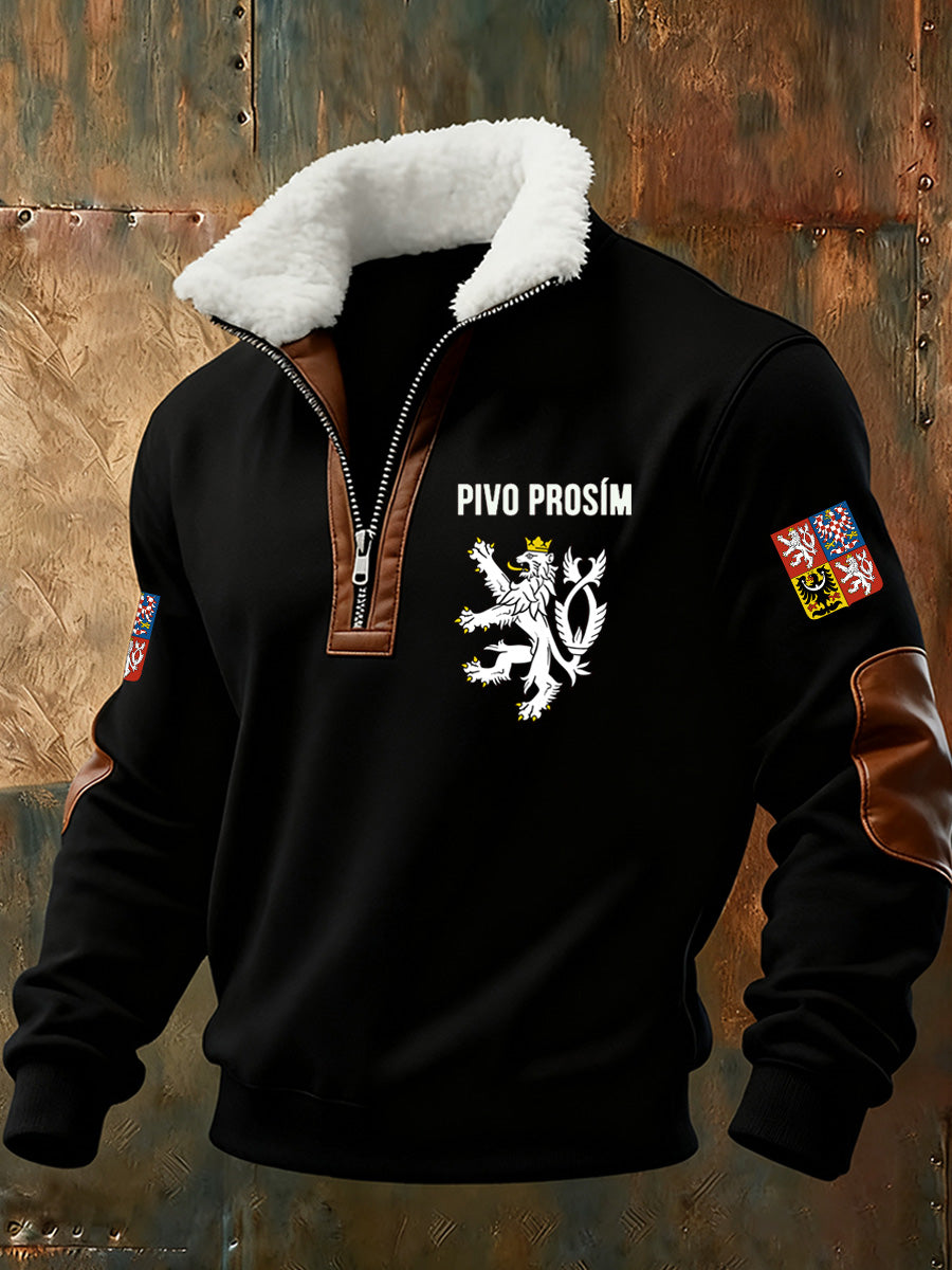 Pánové česká republika tisk power sweatshirt