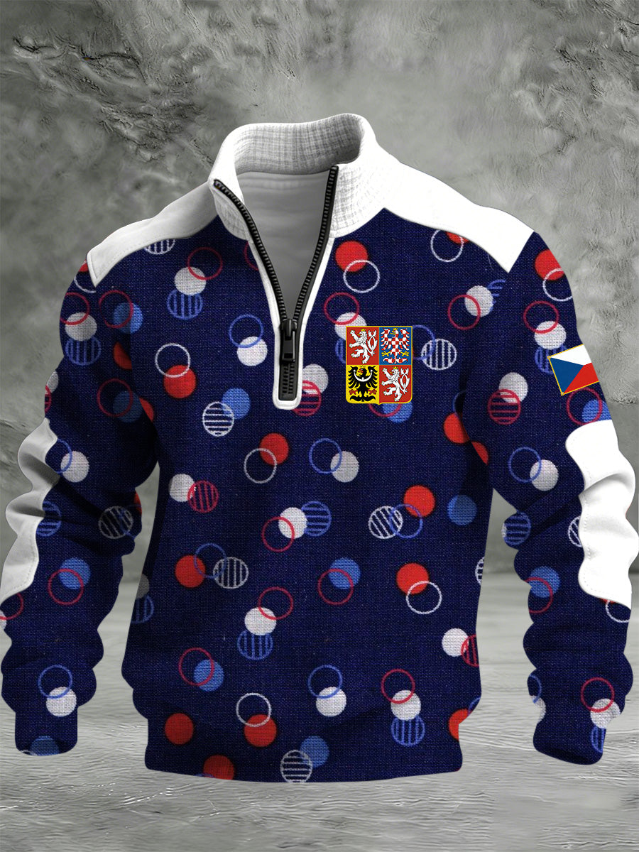 Pánské české tisky príležitostné teplé bundy