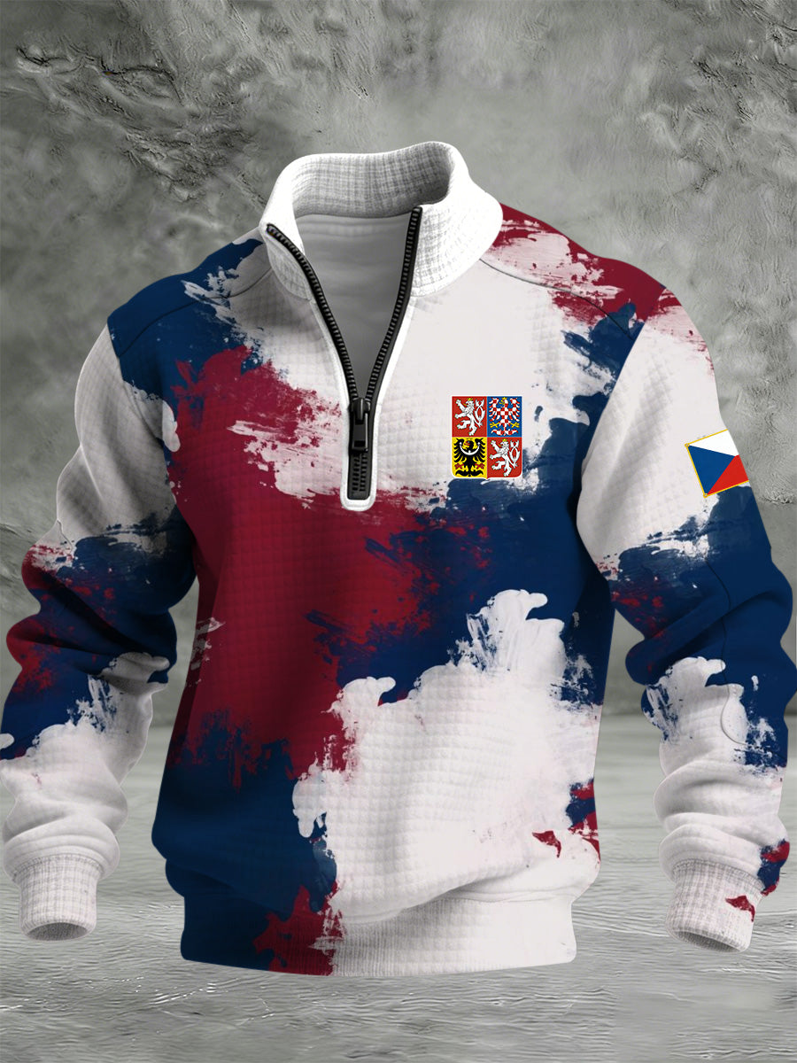 Pánské české tisky príležitostné teplé bundy