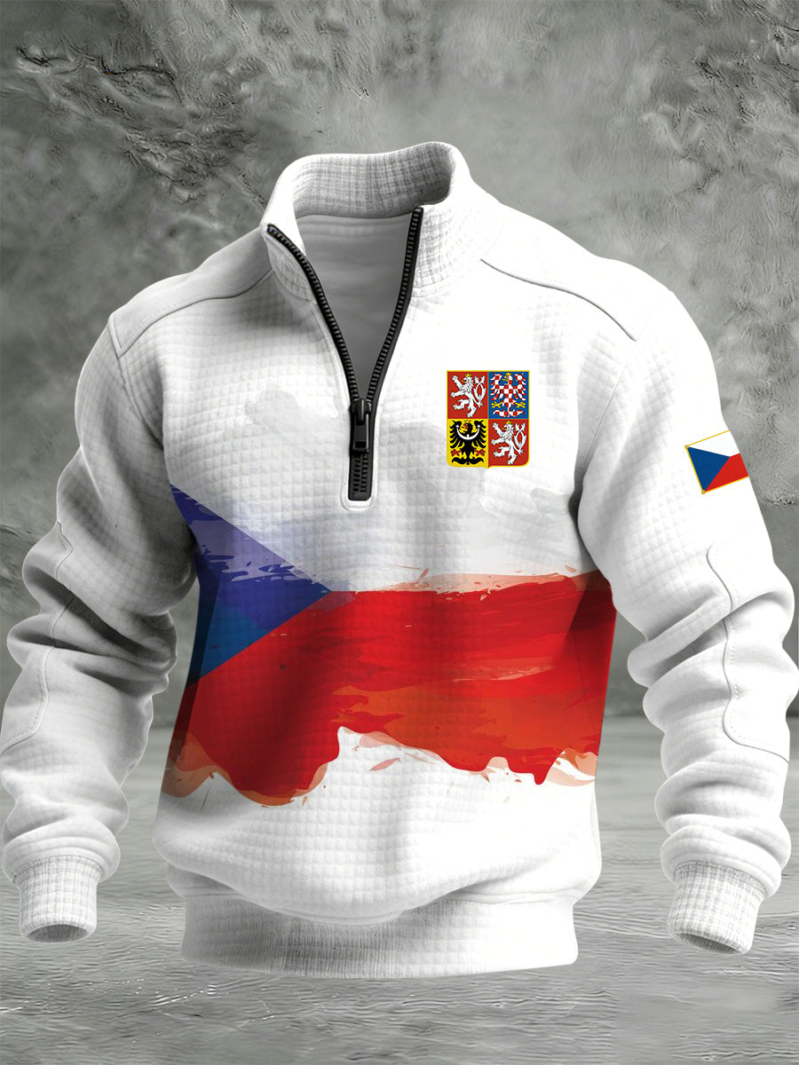 Pánské české tisky príležitostné teplé bundy