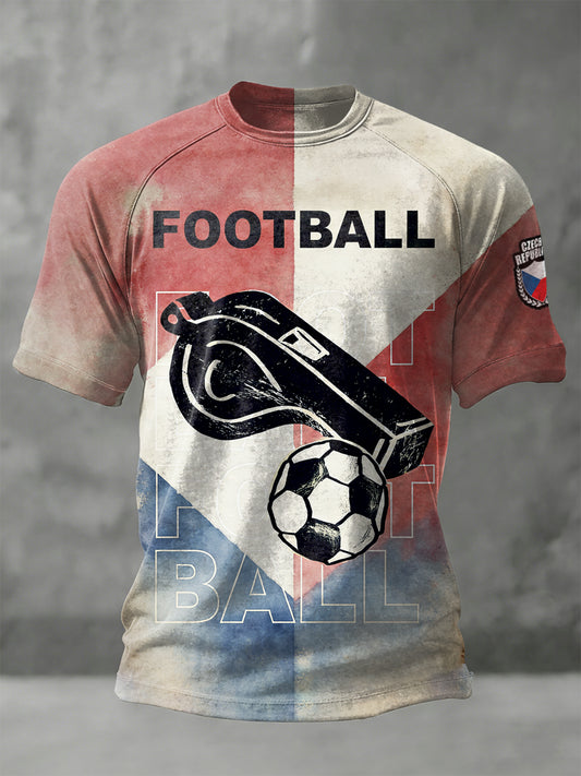 Pánské české fotbalové vintage fotbalové tričko