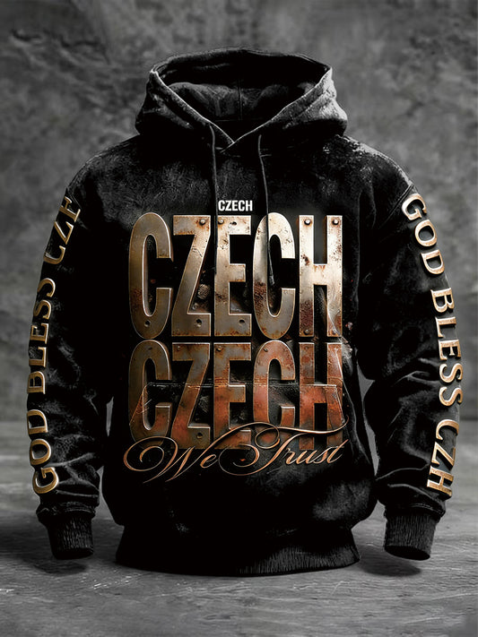 Černá mikina s kapucinou