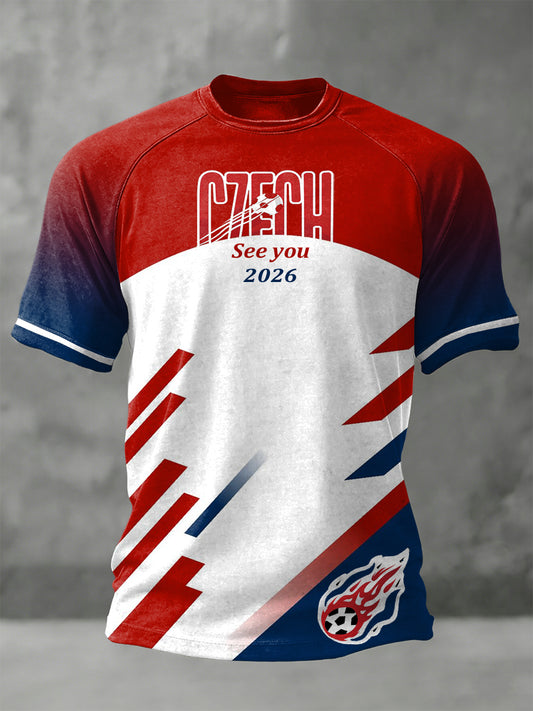 Men czech republic 2026 fifa world cup patchwork fotbalové tričko