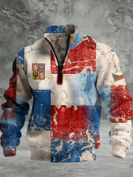 Pánské české tisky príležitostné teplé bundy