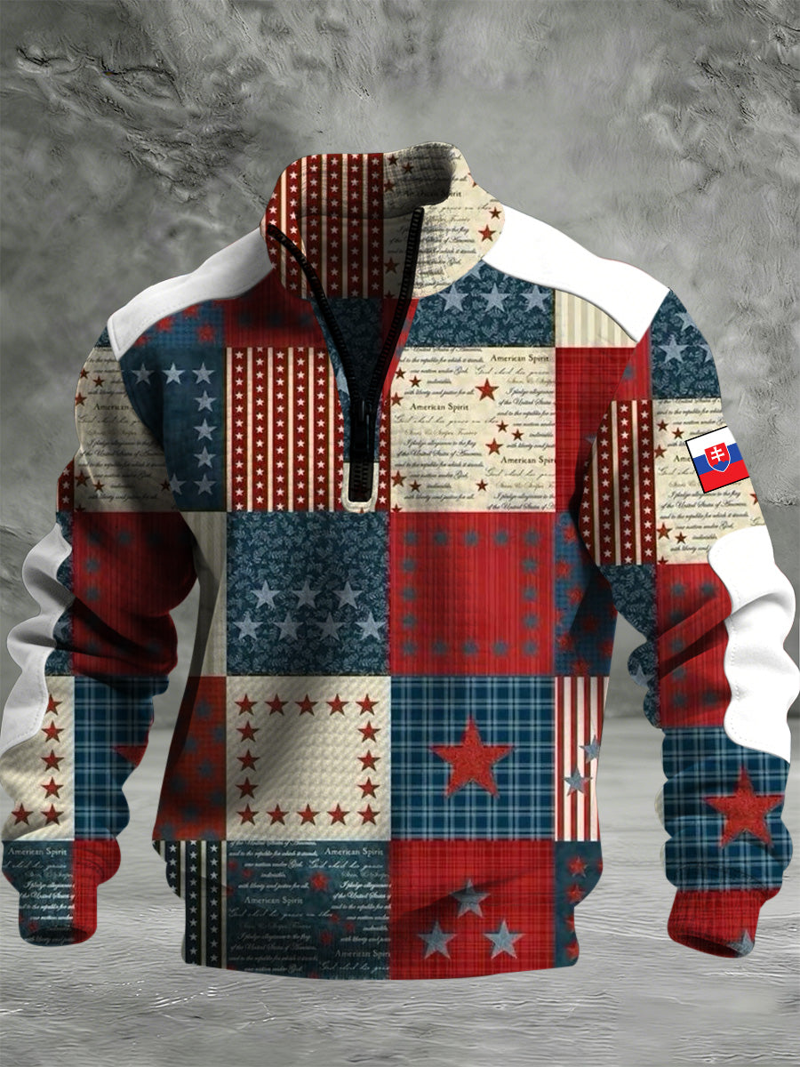 Pánska slovenská výtvarná tričko sweatshirt