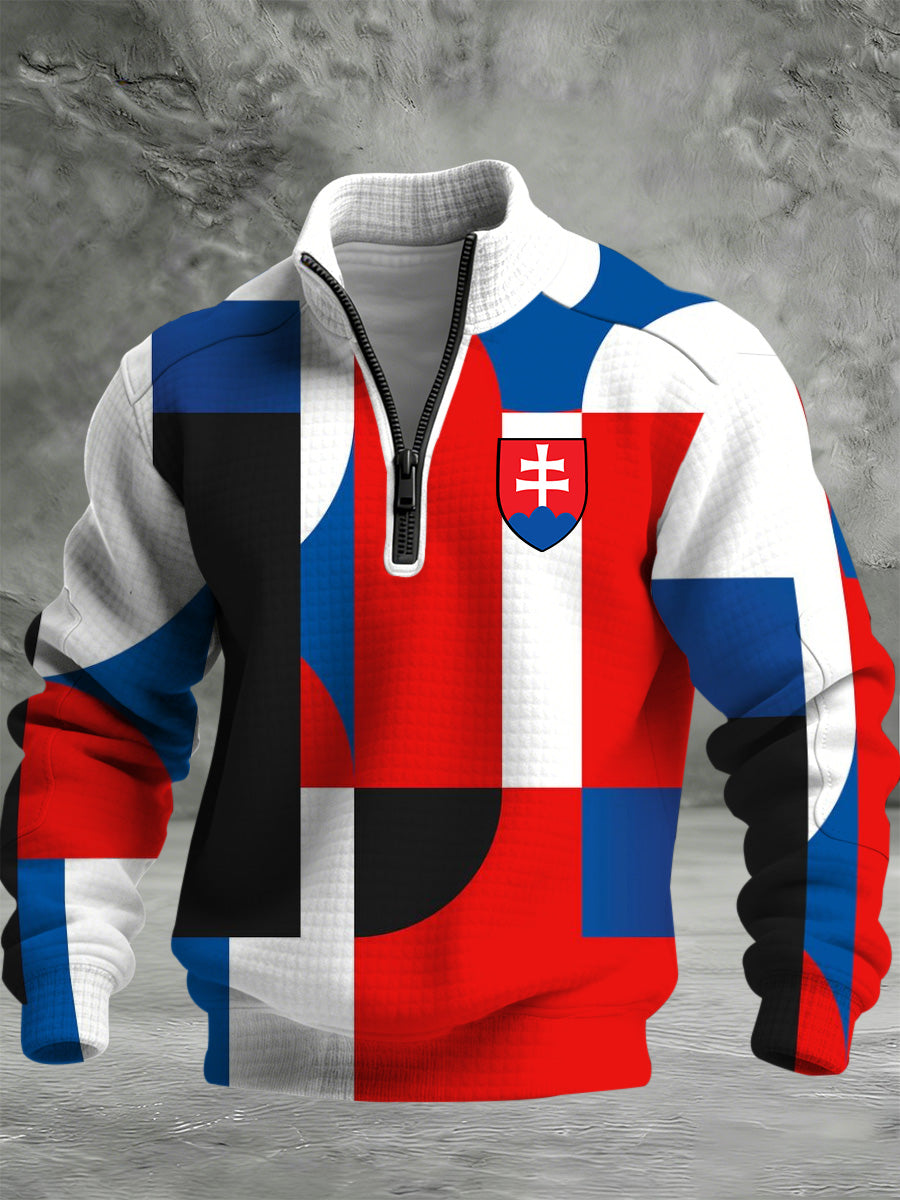 Pánska slovenská výtvarná tričko sweatshirt