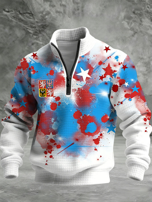 Pánské české umělecké tlače teplá mikina