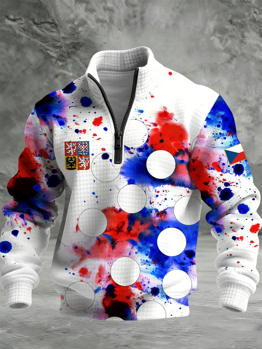 Pánské české umělecké tlače teplá mikina