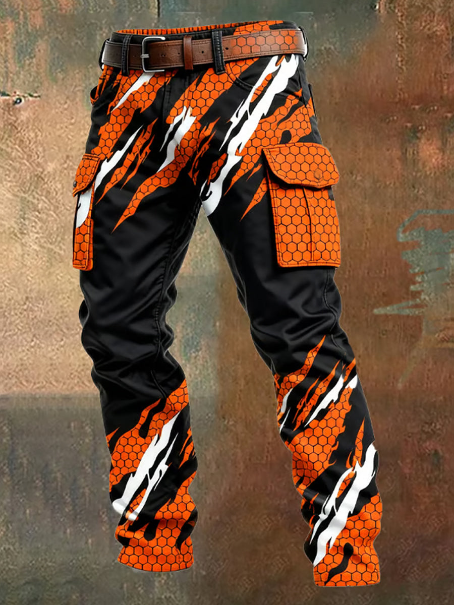 Pánské retro obchodní styl příležitostné pracovní kalhoty