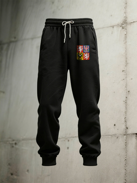 Pánové české vlajky tisk sportovní kalhoty