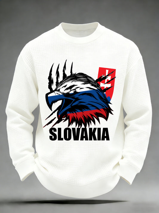 Pánske vafle tričko s dlhým rukávom