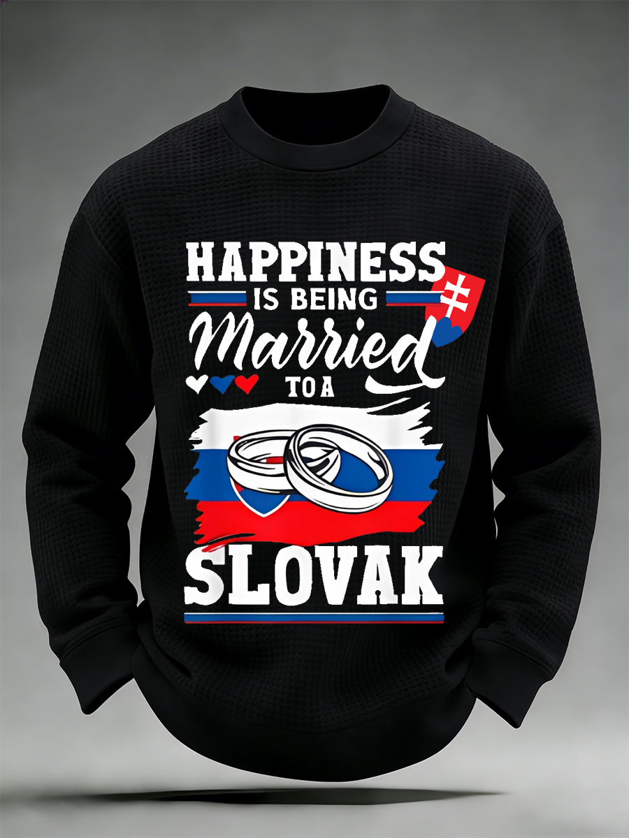 Pánske vafle tričko s dlhým rukávom